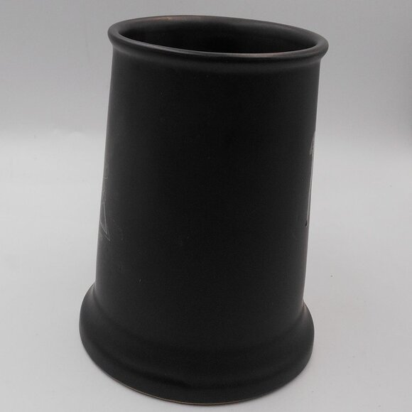 HARRY POTTER HOGWARTS CREST TALL COFFEE TEA MUG CUP BLACK GRAY CERAMIC - Picture 2 of 10